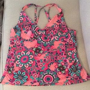 Catalina Beautiful Summertime print Bathing Top🧡
